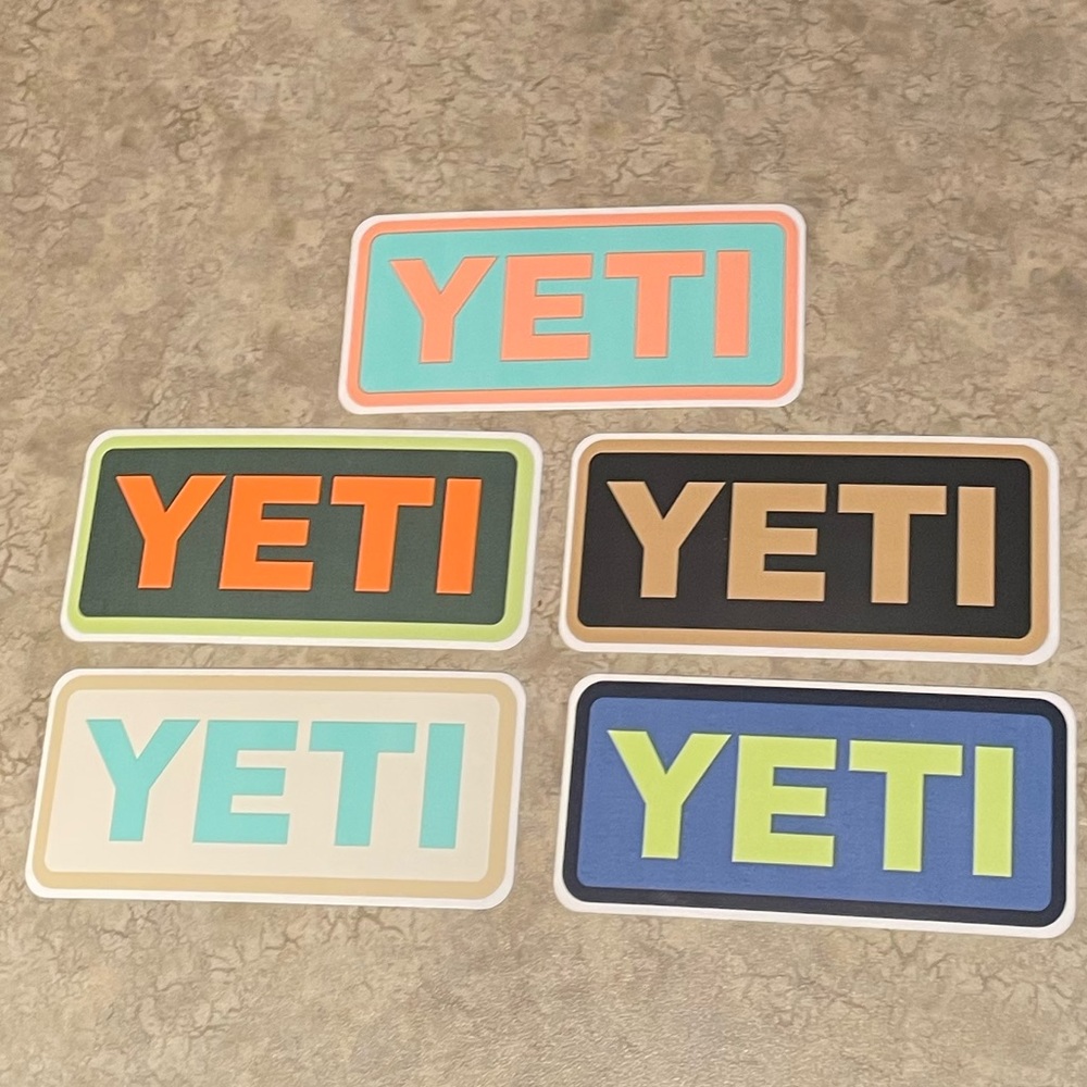 5 Yeti Stickers